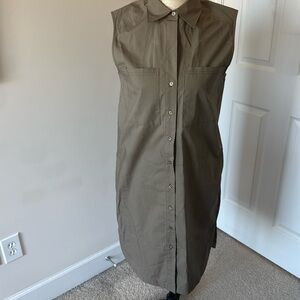 Banana Republic Poplin Midi Shirt Dress